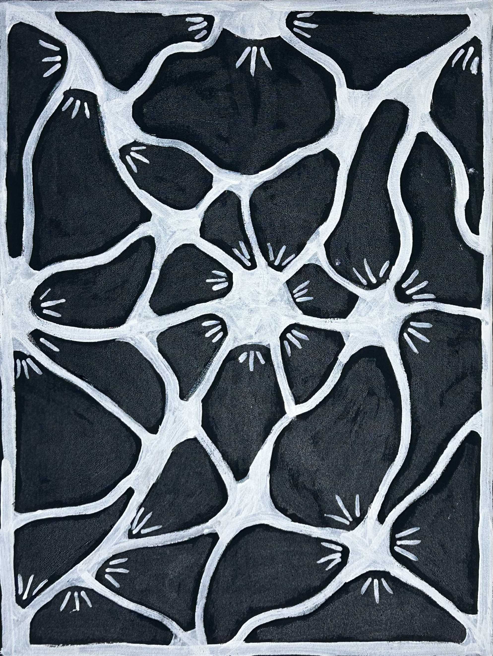 Yarla Flowers by Maureen Nampijinpa O'Keefe