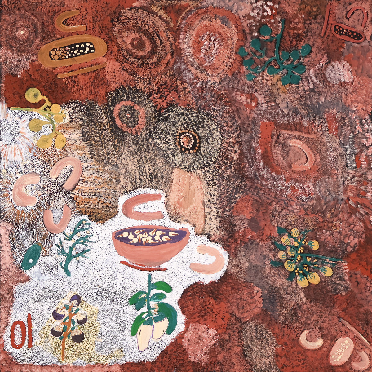These People Are Sitting by Martha  Nakamarra Poulson