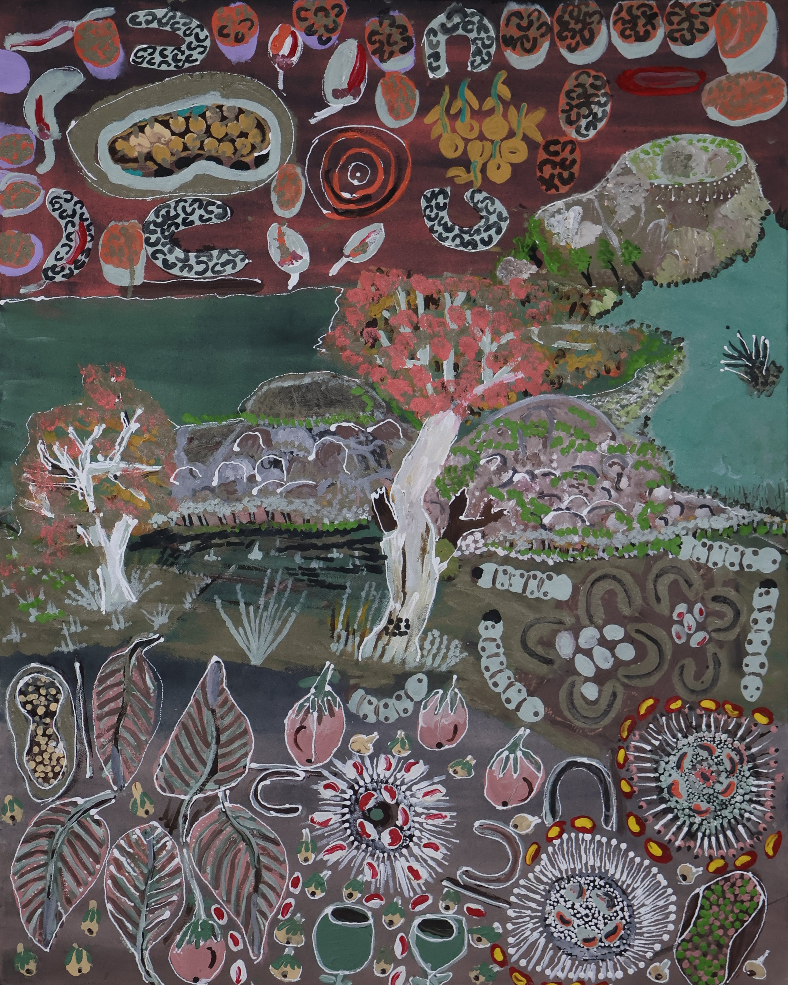 Ngulu Dreaming by Martha  Nakamarra Poulson